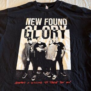 New Found Glory 2015 “ Ready & Willing To Take You On “ Tour T-Shirt , L , $20
